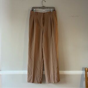 Aritzia Satin-Lined Trousers in Brown Woman's Size 10